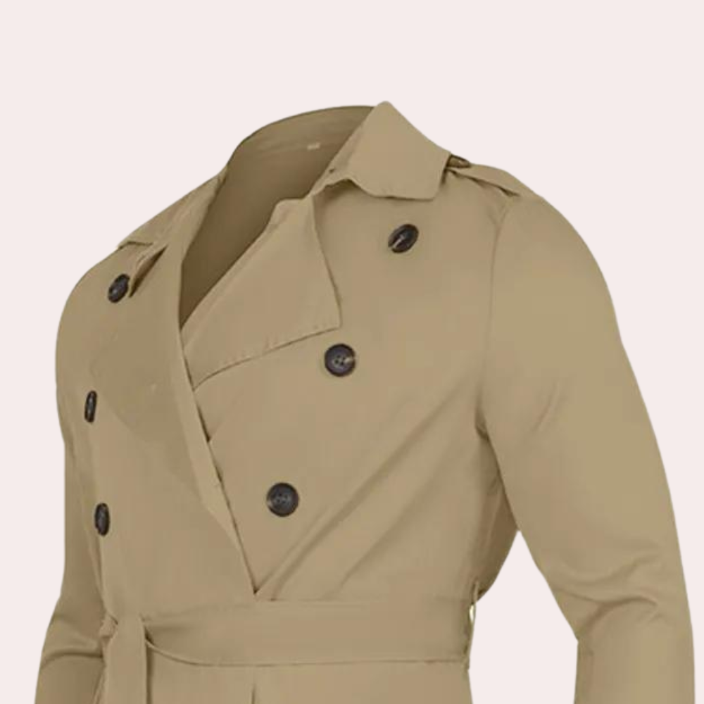Heren Trenchcoat Casual Stijl Voor Herfst En Winter 4