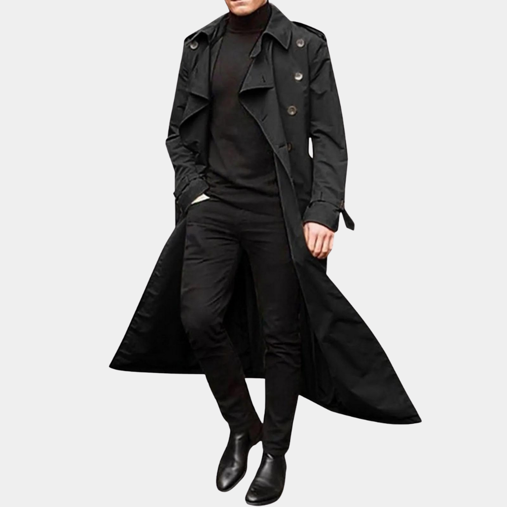 Heren Trenchcoat Casual Stijl Voor Herfst En Winter 6
