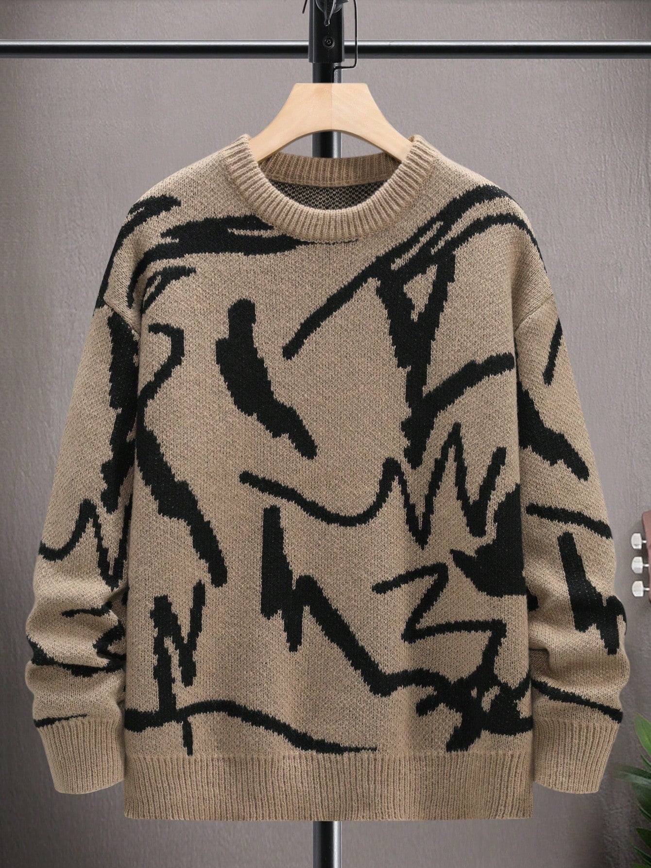 Heren Trui Casual met Grafisch Patroon 15