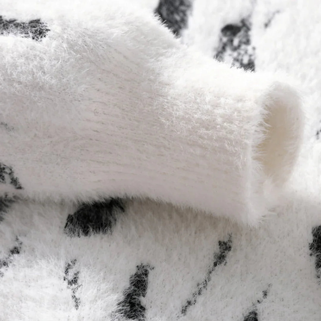 Heren Trui Casual met Koeienpatroon 8