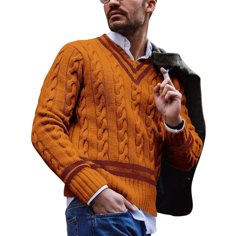 Heren Trui Gebreid Casual voor Herfst 0