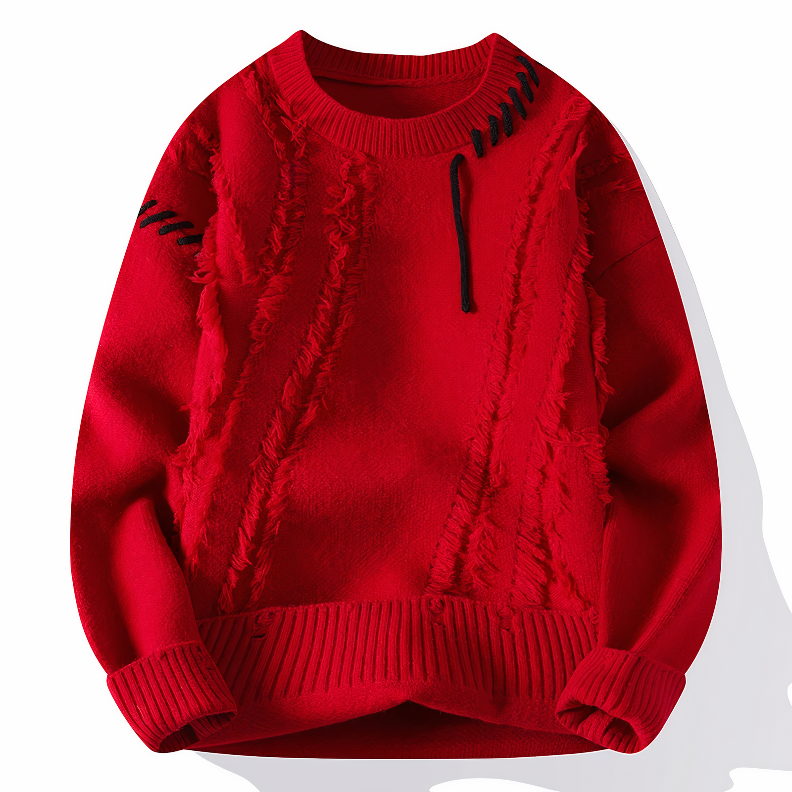 Heren Trui Patchwork Stijl Casual 7