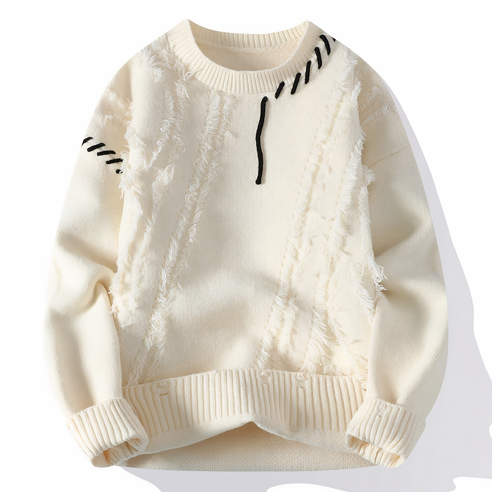 Heren Trui Patchwork Stijl Casual 9