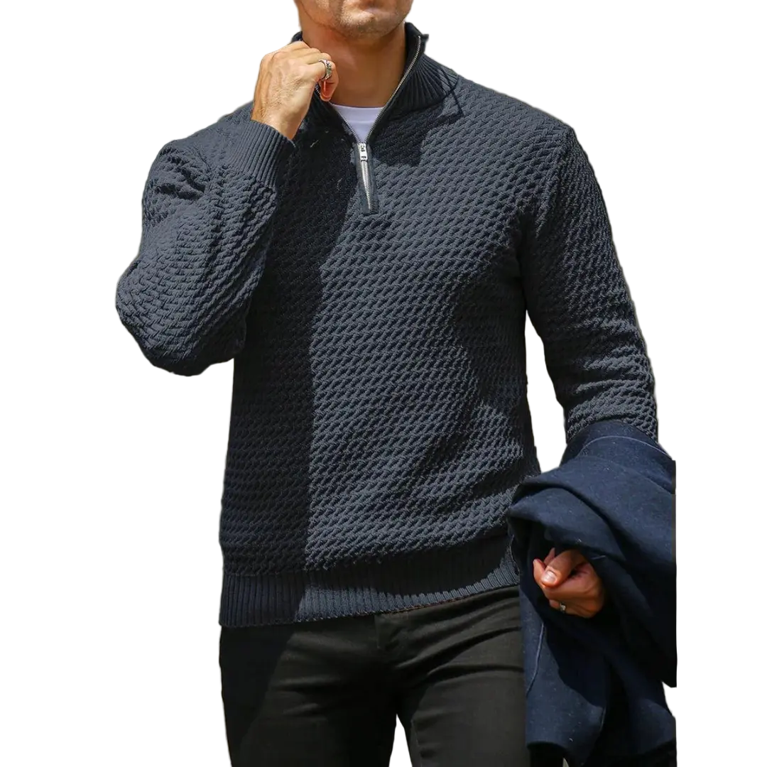 Heren Trui Zip-Up Moderne Pasvorm Casual en Formeel 0
