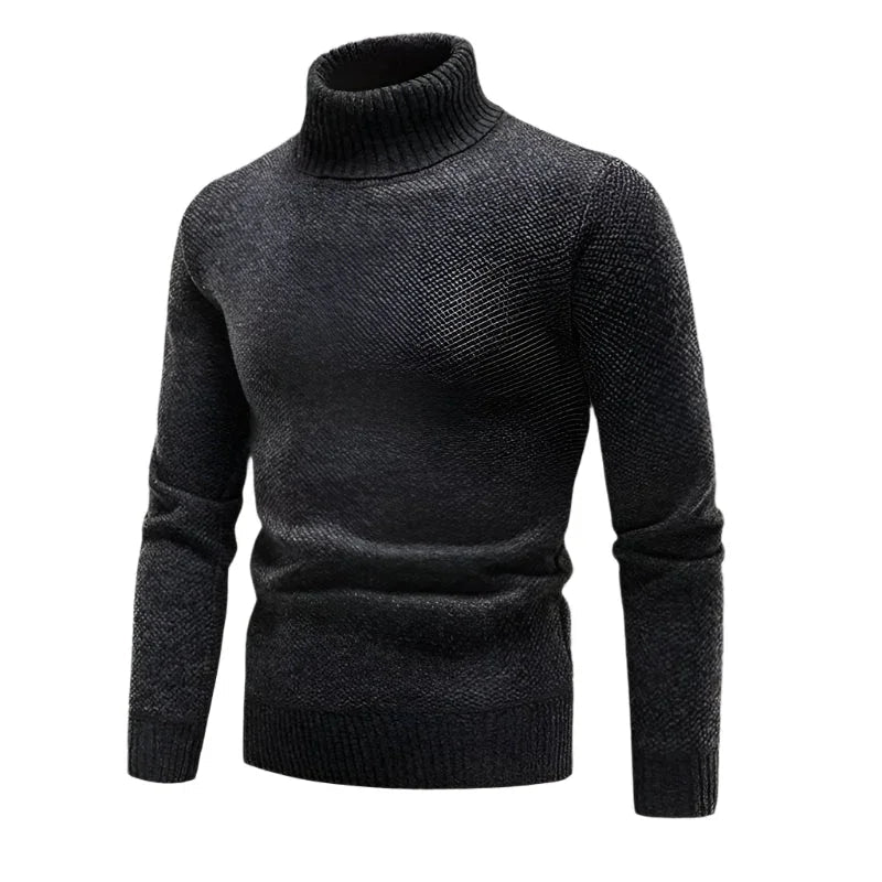 Heren Turtleneck Trui Merino Wol 0
