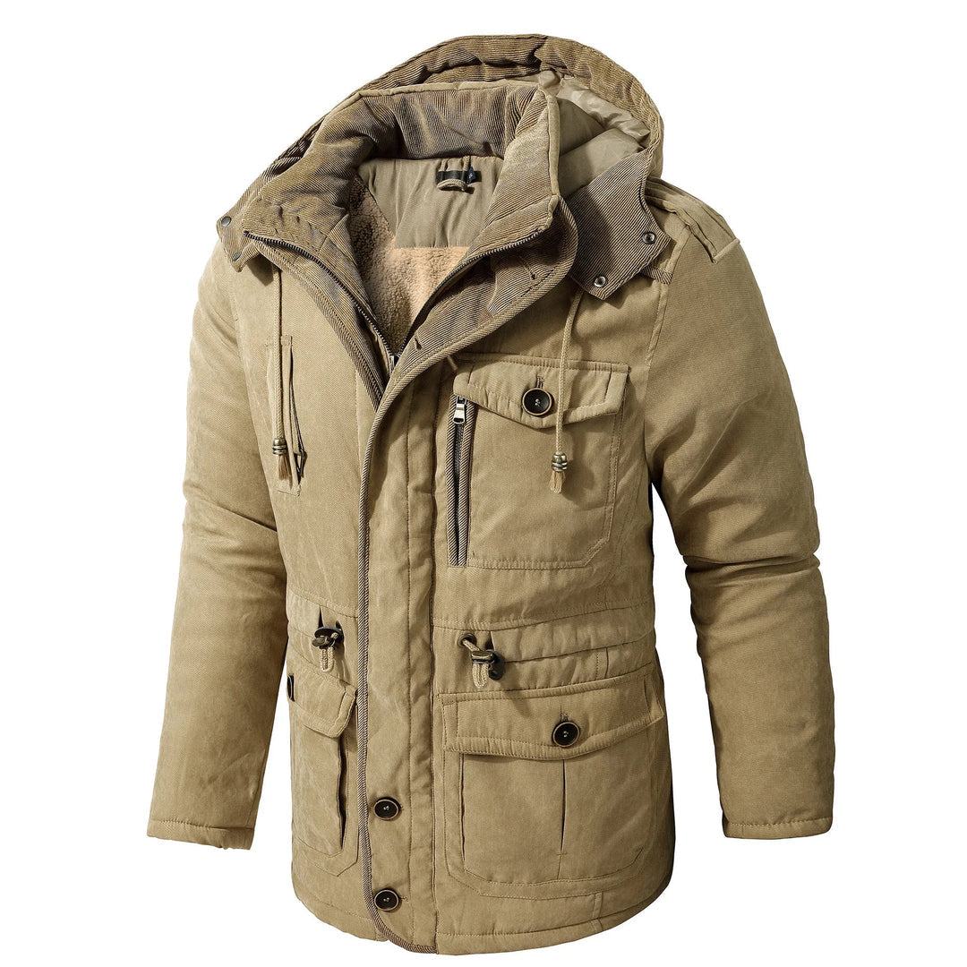 Heren Utility Jacket Met Kap – Weerbestendig – Multi-Pocket 1