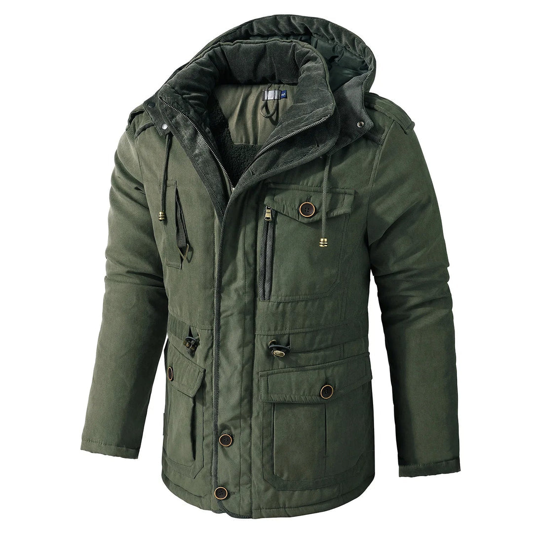 Heren Utility Jacket Met Kap – Weerbestendig – Multi-Pocket 2