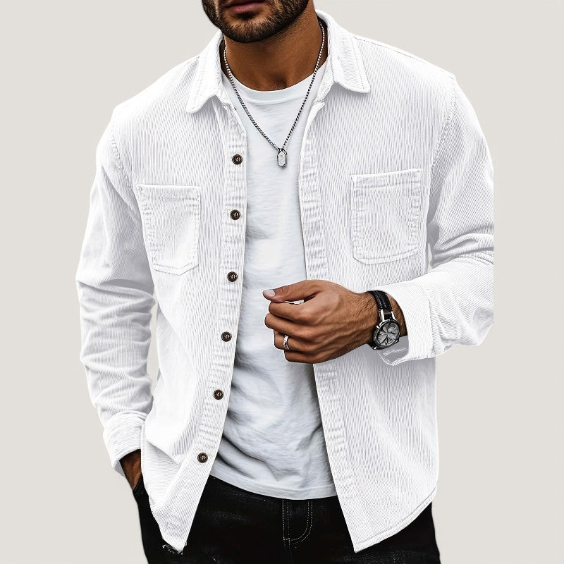 Heren Vest Casual Velours Côtelé Regular Fit 5