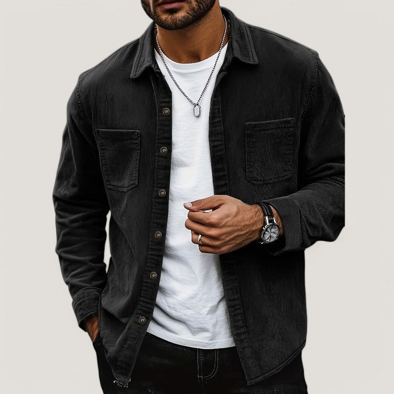 Heren Vest Casual Velours Côtelé Regular Fit 8