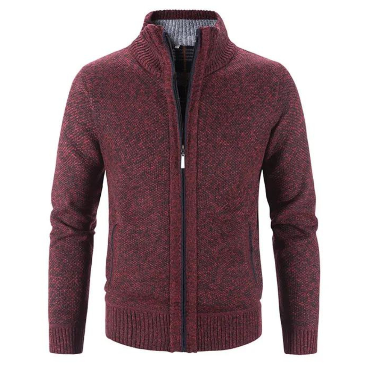Heren Vest Gebreid met Ritssluiting 4