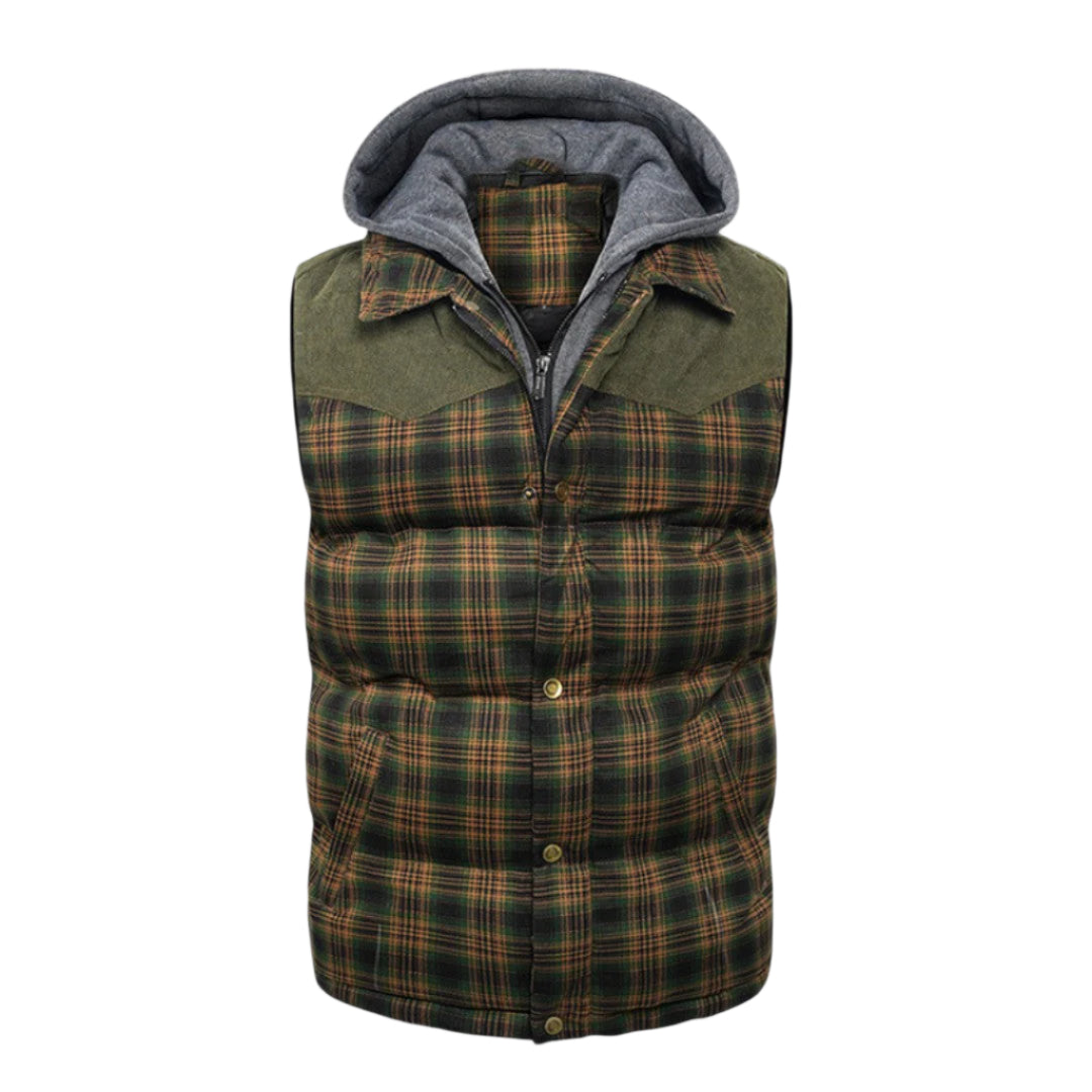 Heren Vest met Kap Lichtgewicht Katoen en Polyester voor Avonturen 0