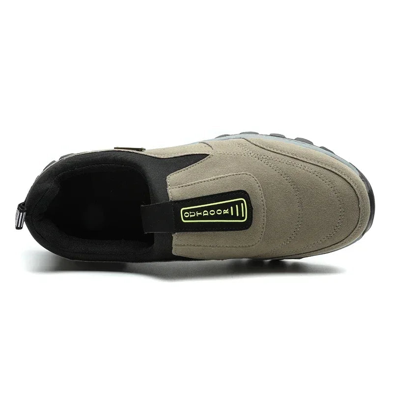 Heren Wandelschoenen Casual Suède Leer Ademend Slip-On Antislip 4