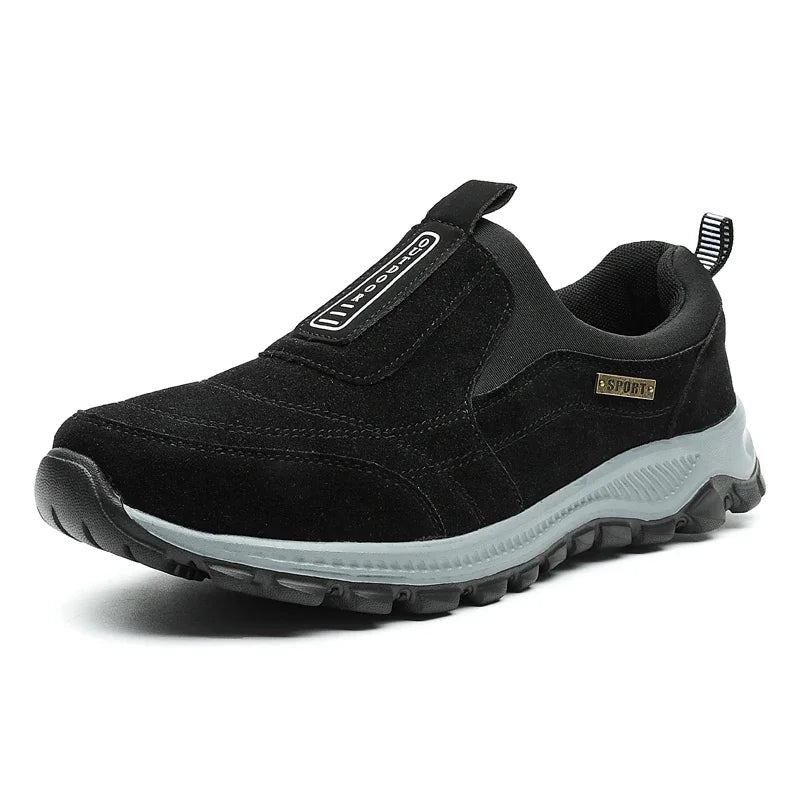 Heren Wandelschoenen Casual Suède Leer Ademend Slip-On Antislip 7