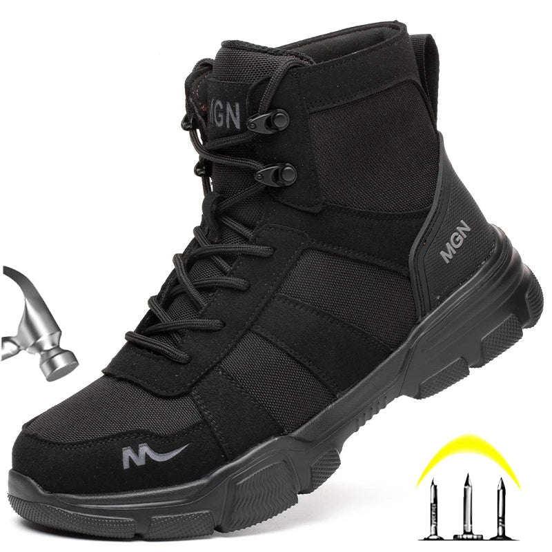 Heren Werkschoenen S3 Tactische Laarzen met Stalen Teen en Antislipzool 1