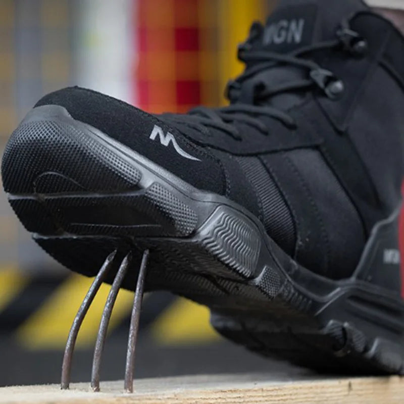 Heren Werkschoenen S3 Tactische Laarzen met Stalen Teen en Antislipzool 4