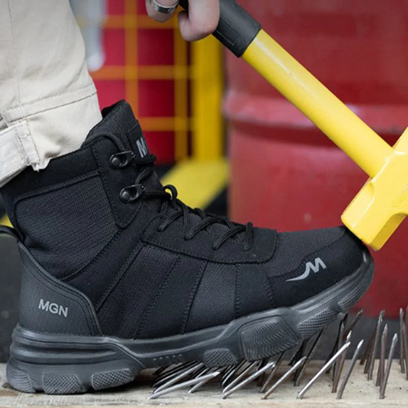 Heren Werkschoenen S3 Tactische Laarzen met Stalen Teen en Antislipzool 5