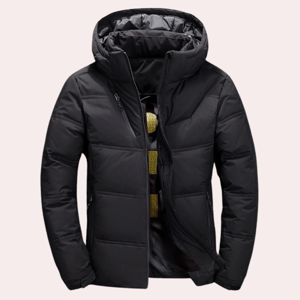 Heren Winterjacke Met Capuchon Casual Moderne Stijl 1