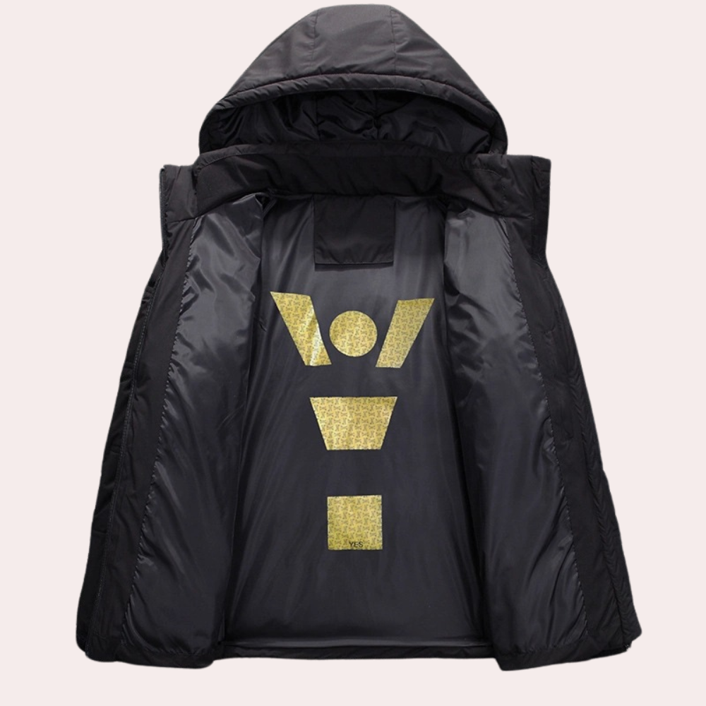 Heren Winterjacke Met Capuchon Casual Moderne Stijl 2