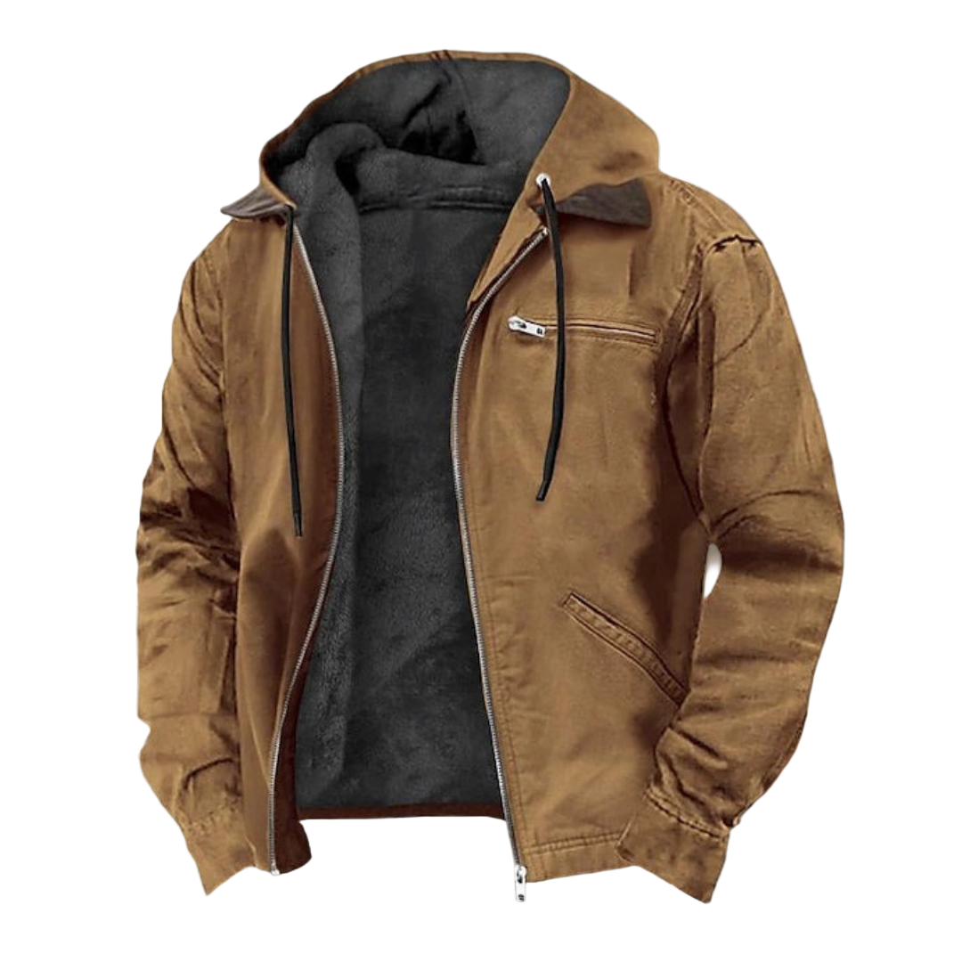 Heren Winterjacke met Capuchon en Moderne Ontwerp 0
