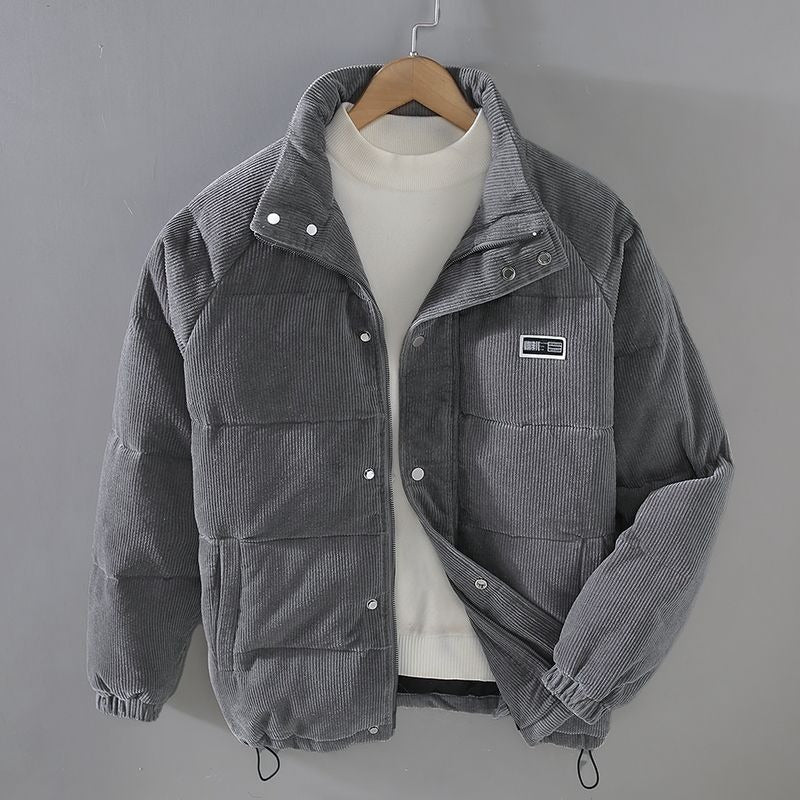Heren Winterjas Corduroy Met Zachte Voering En Katoenen Vulling 1