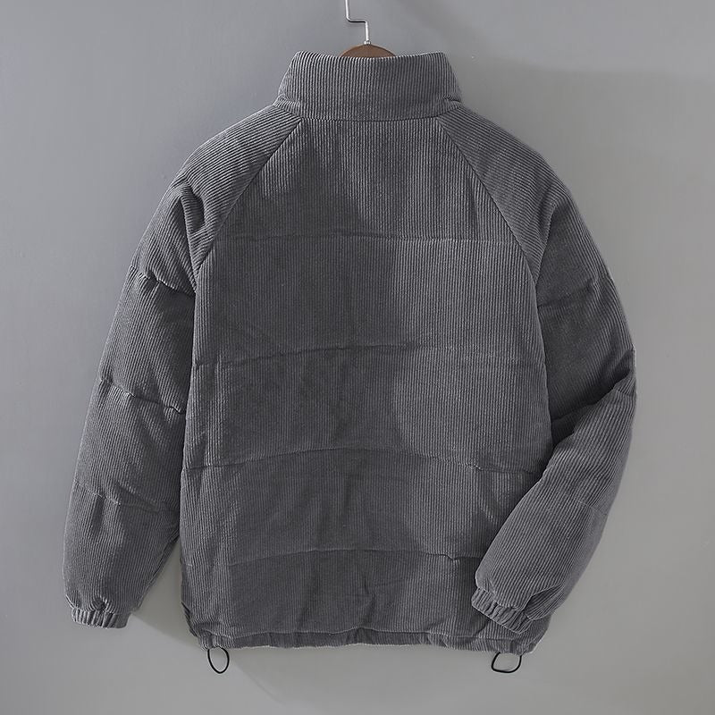 Heren Winterjas Corduroy Met Zachte Voering En Katoenen Vulling 2