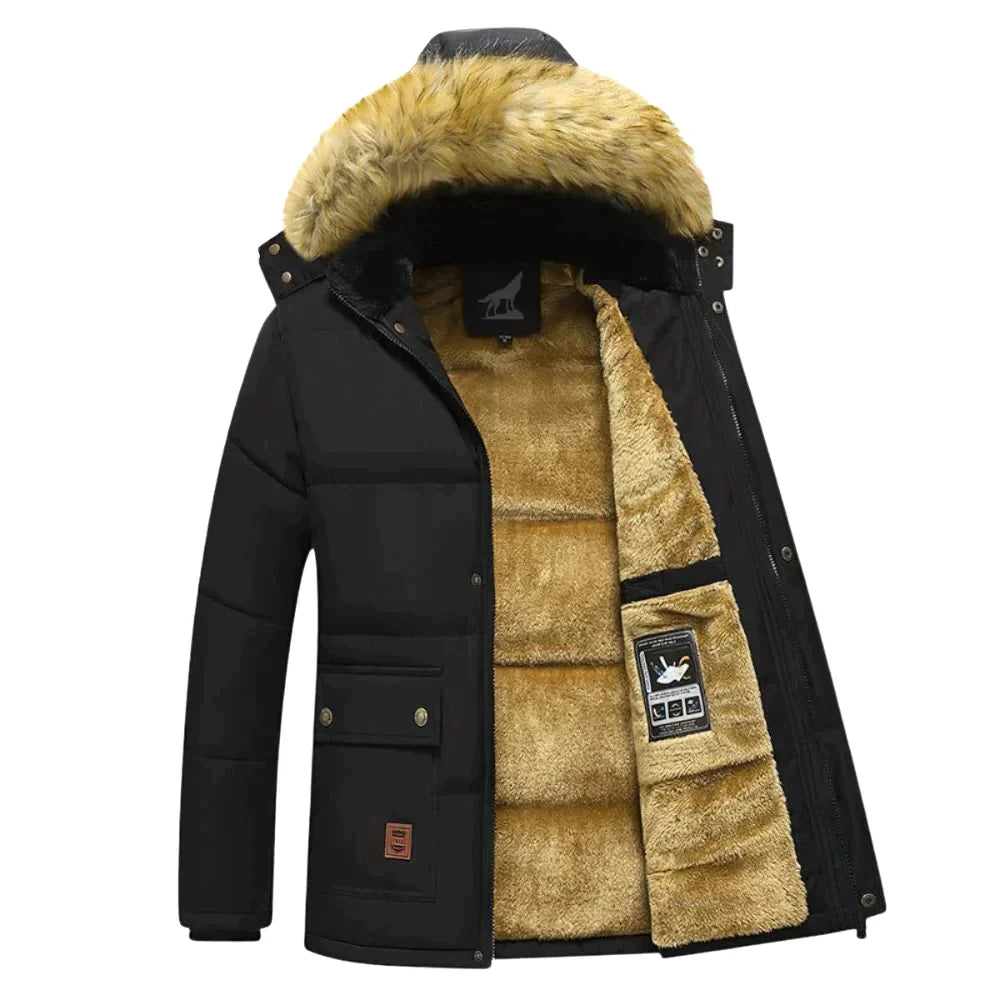 Heren Winterjas Parka Met Afneembare Kapuze Dikke Isolatie 0