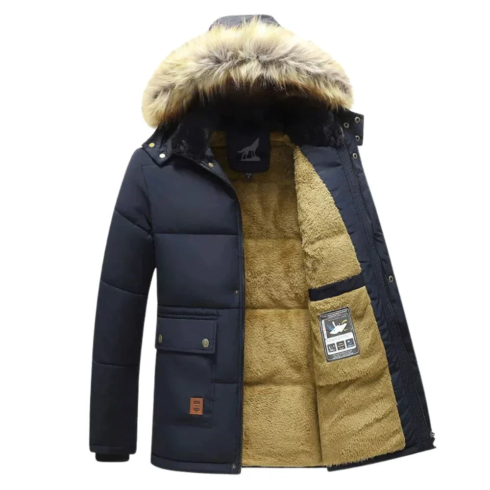 Heren Winterjas Parka Met Afneembare Kapuze Dikke Isolatie 1