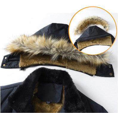 Heren Winterjas Parka Met Afneembare Kapuze Dikke Isolatie 7