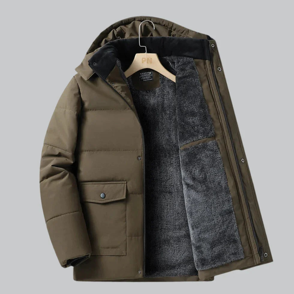 Heren Winterjas Waterdicht met Fleece Voering 4