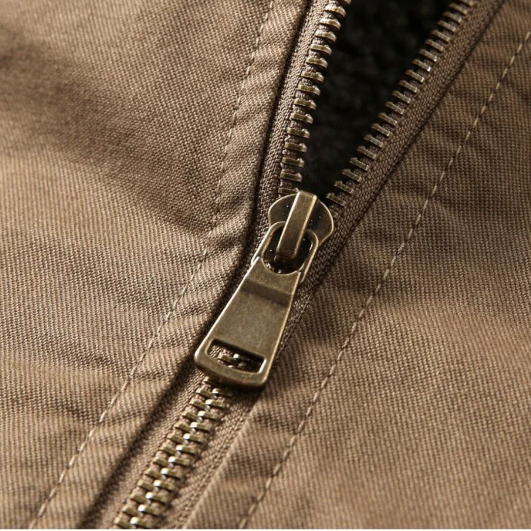 Heren Winterjas Wolvoering Robuuste Stijl Met Rits 6
