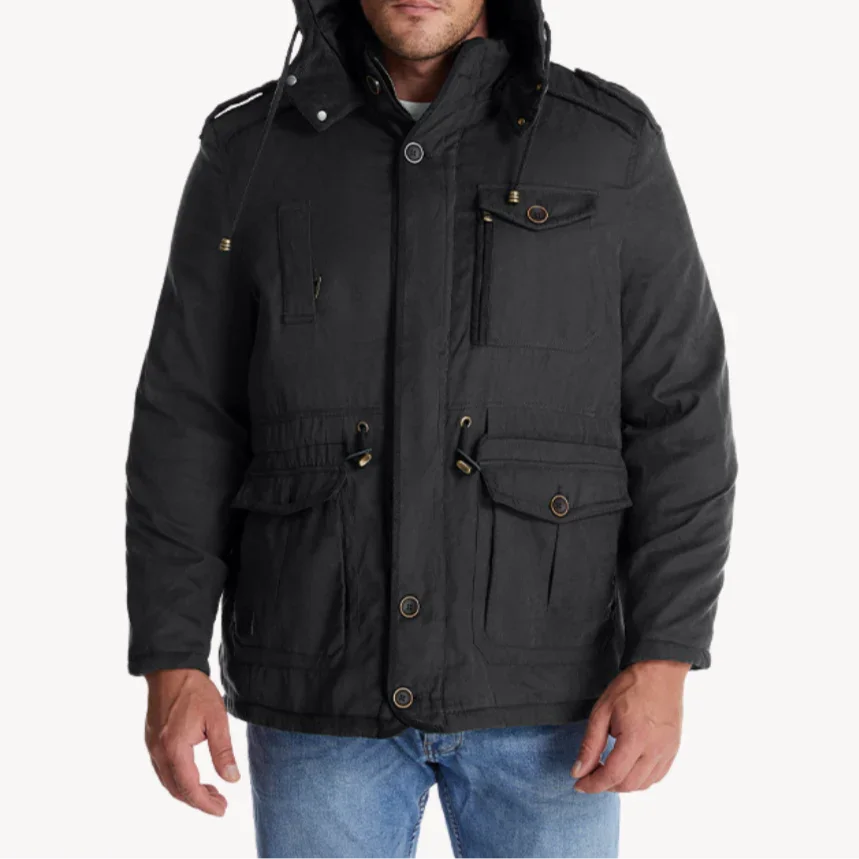Heren Winterparka Waterdicht Met Bontvoering 1