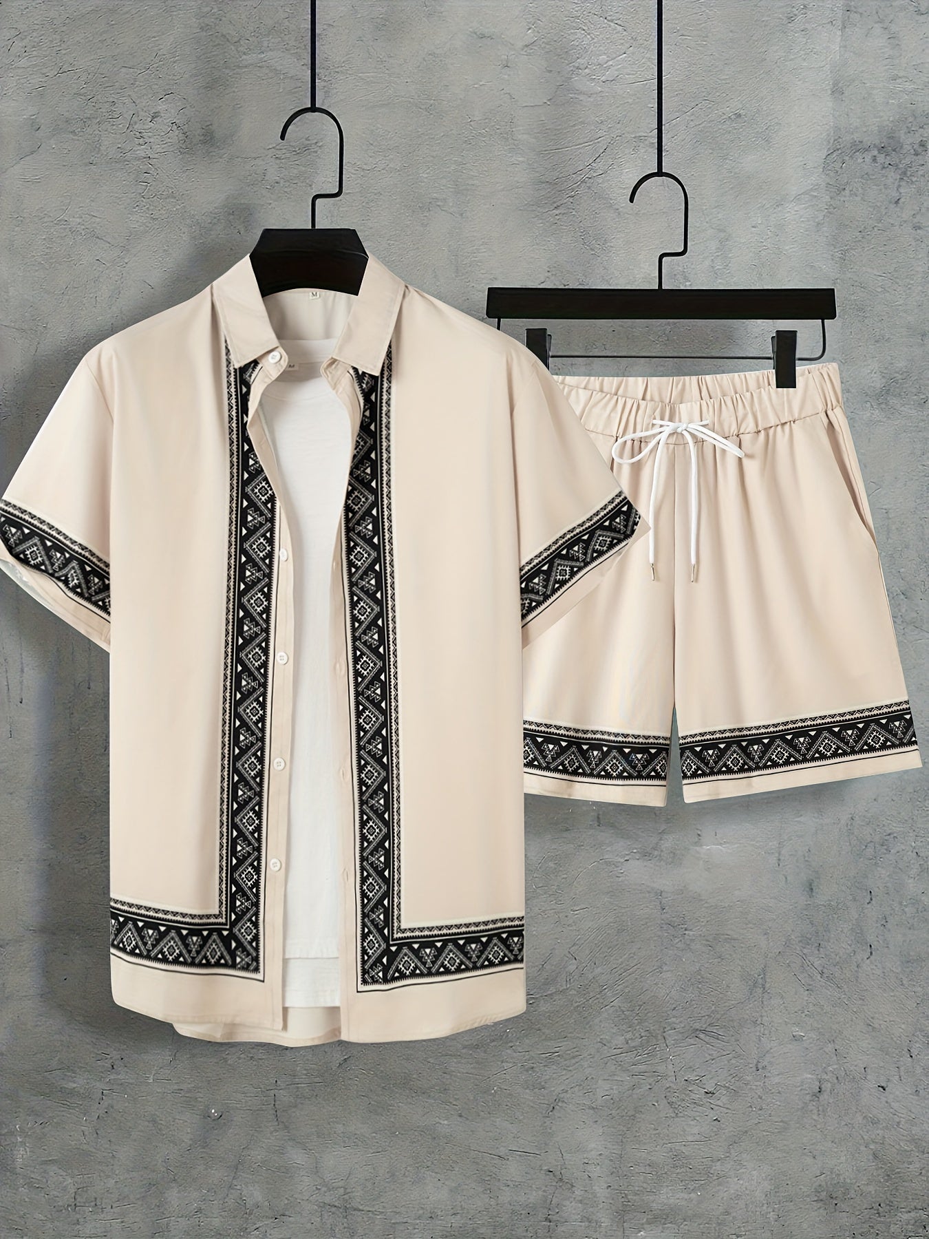 Heren Zomerset Boho Stijl met Korte Mouwen 6