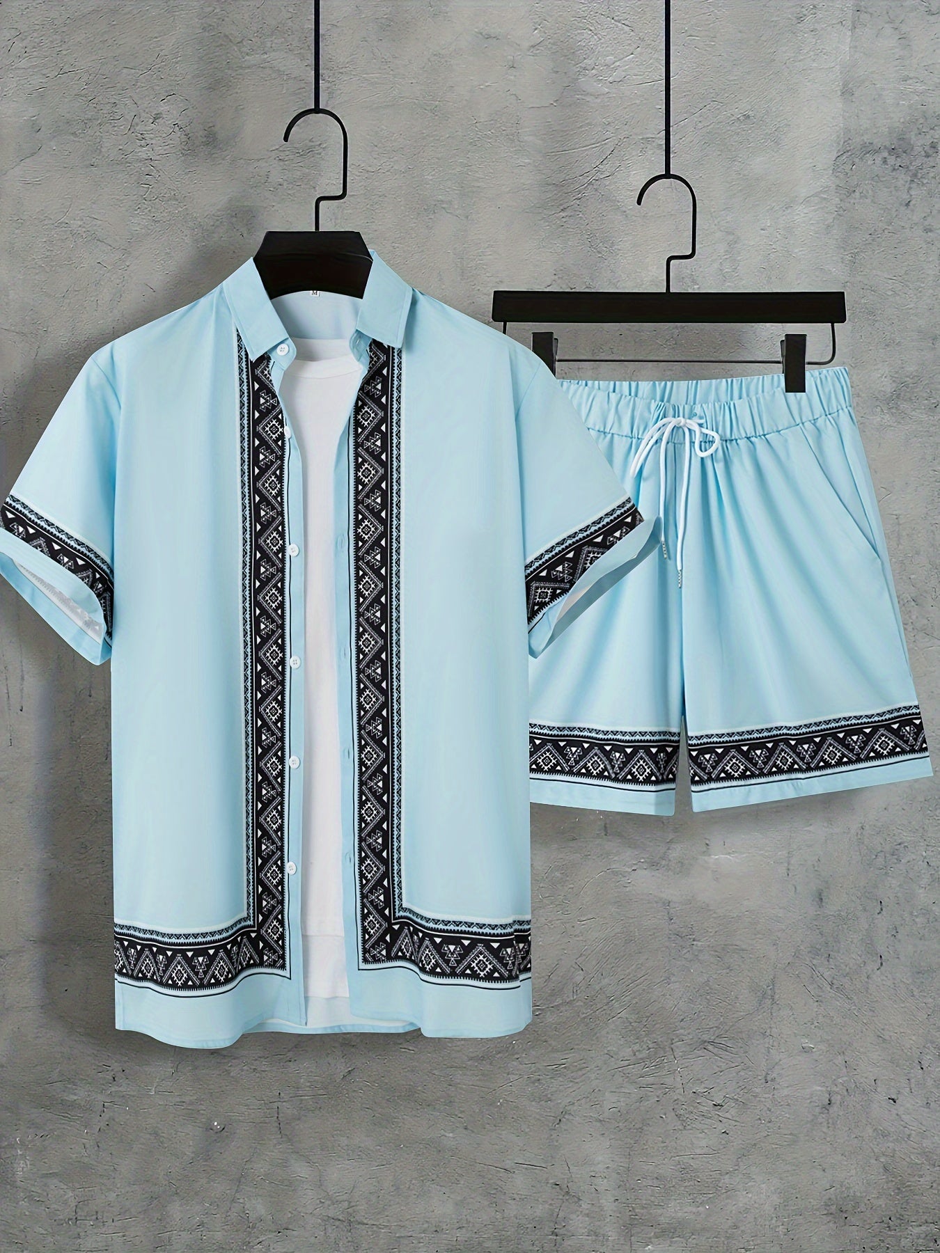 Heren Zomerset Boho Stijl met Korte Mouwen 8