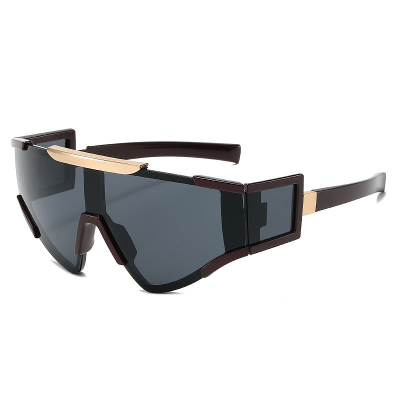 Heren Zonnebril Shield Stijlvol Modern 10