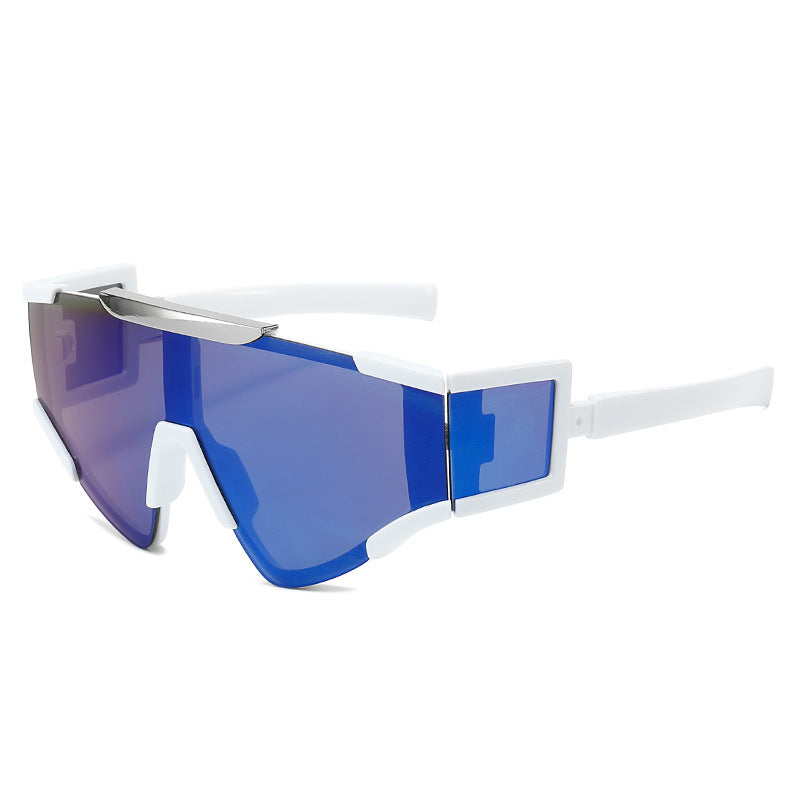 Heren Zonnebril Shield Stijlvol Modern 7