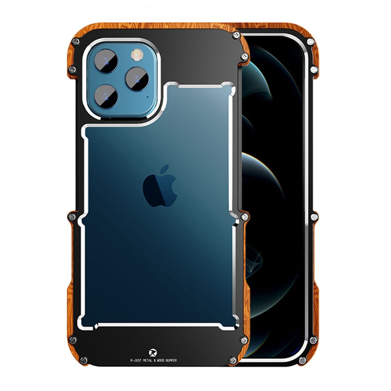 Heren iPhone Hoesje Houten Design voor iPhone 12, 13 en 14 1
