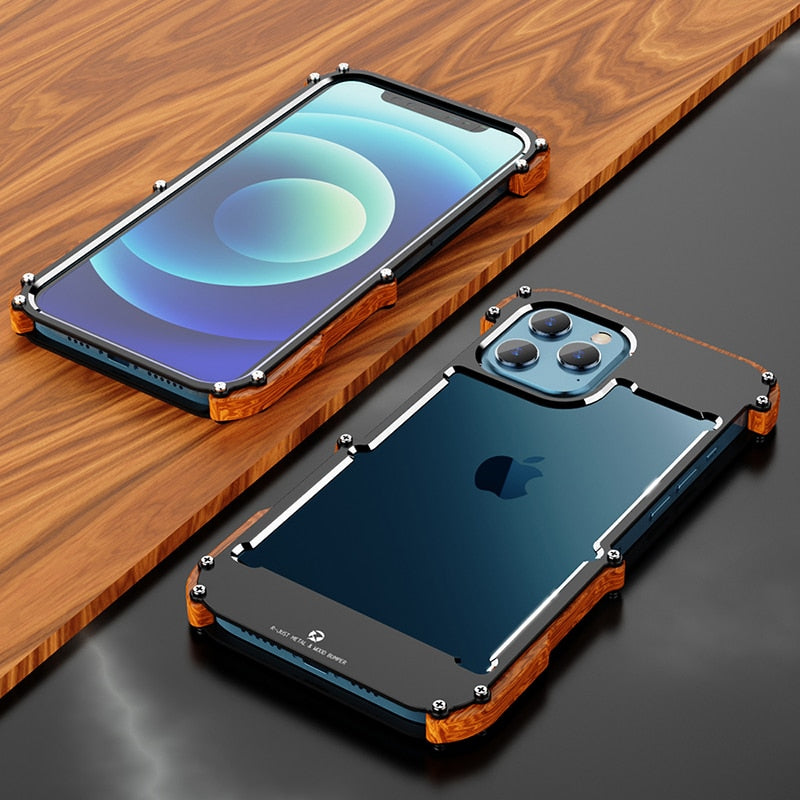 Heren iPhone Hoesje Houten Design voor iPhone 12, 13 en 14 2