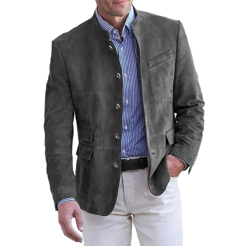 Herenjas met knopen en modern design. 3