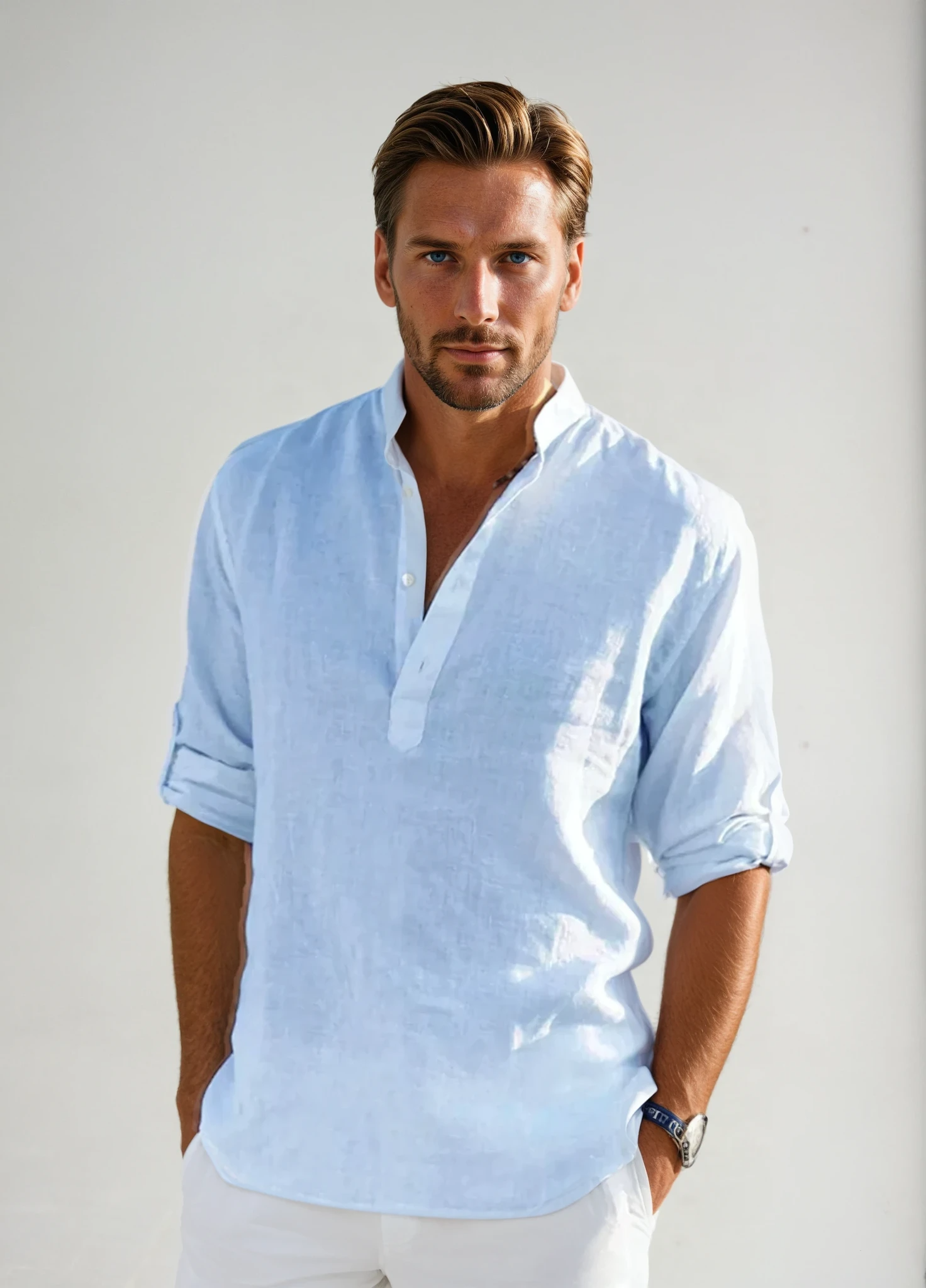 Herenoverhemd, tijdloze stijl, zomers, ademend 5