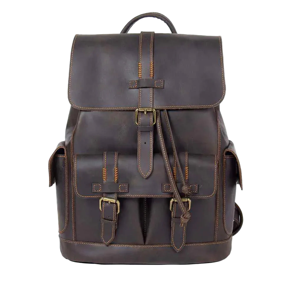 Herenrugzak Vintage Stijl met Gespriem 0
