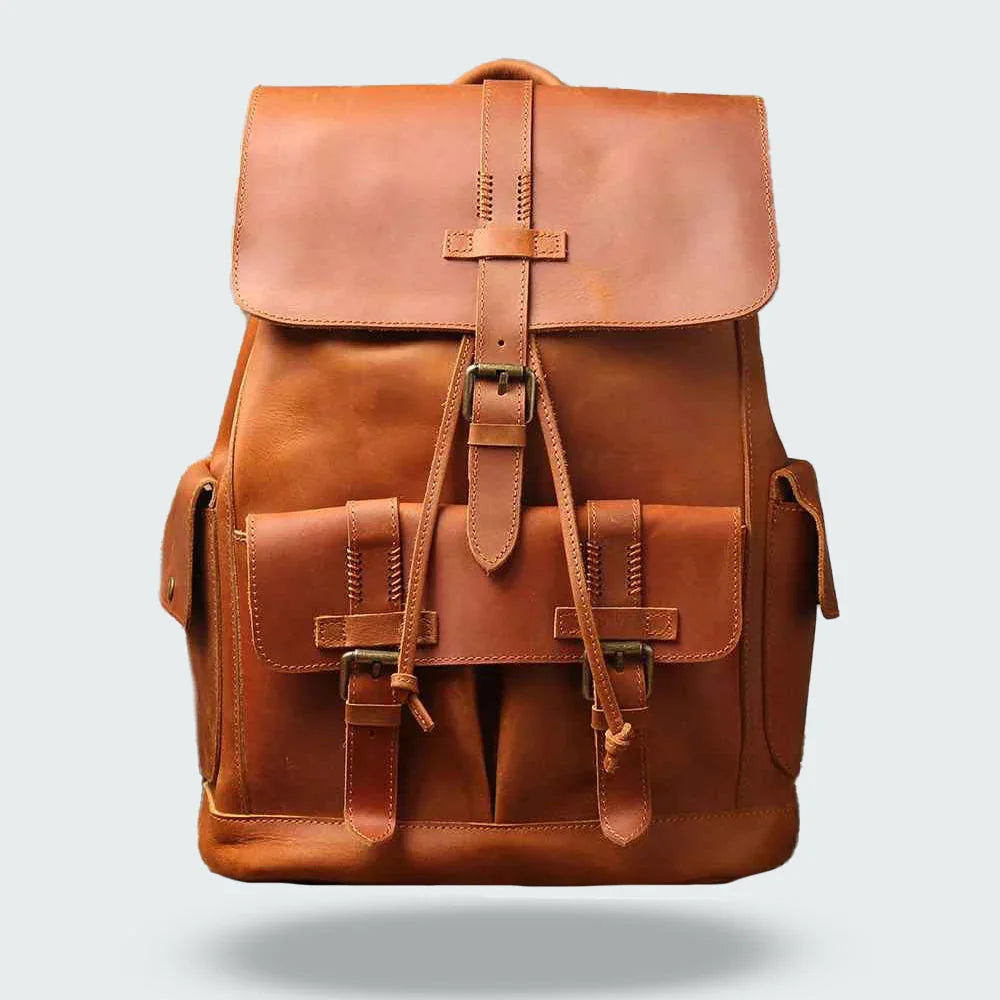 Herenrugzak Vintage Stijl met Gespriem 5