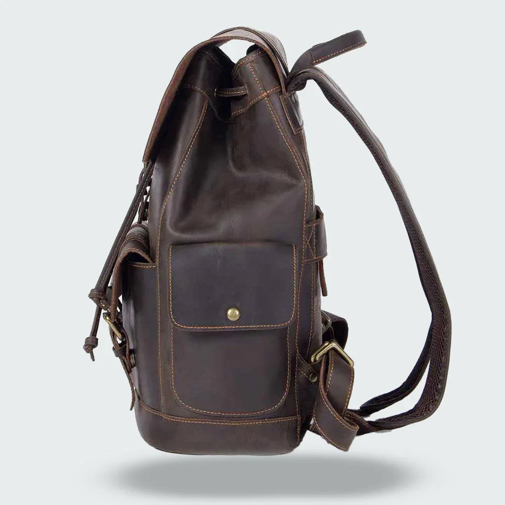 Herenrugzak Vintage Stijl met Gespriem 7