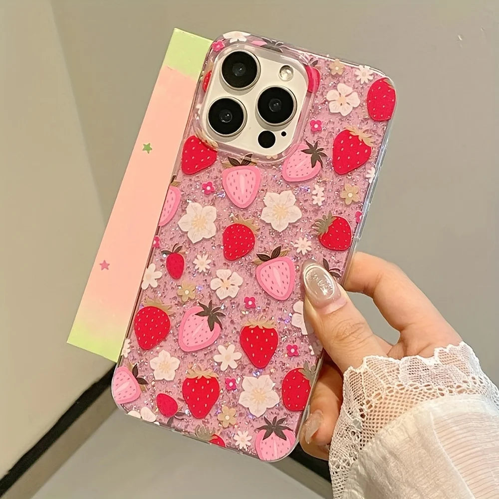Hoesje iPhone 13 met Bloem Motief voor Dagelijks Gebruik 1