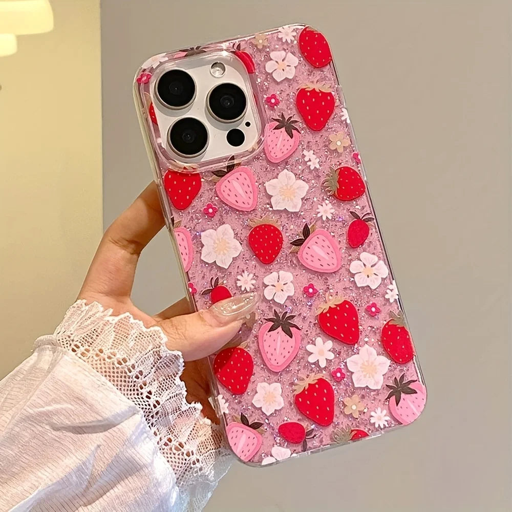 Hoesje iPhone 13 met Bloem Motief voor Dagelijks Gebruik 3