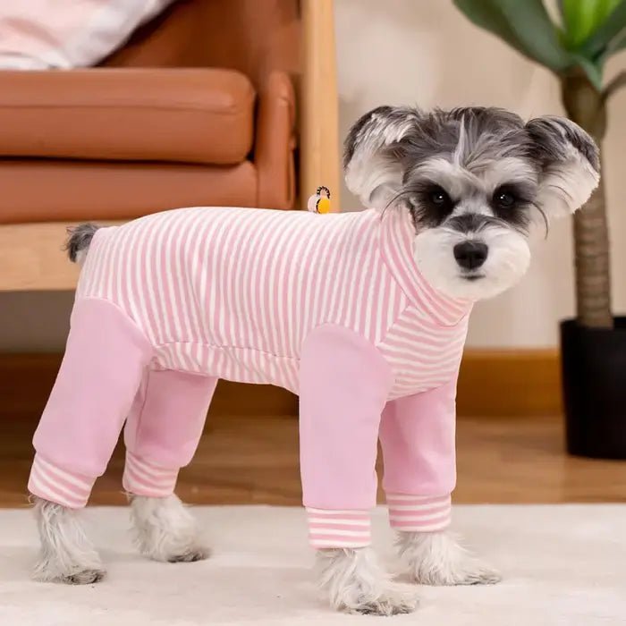 Honden Herstelpak Lange Mouwen Gestreept Pyjama-Stijl 2