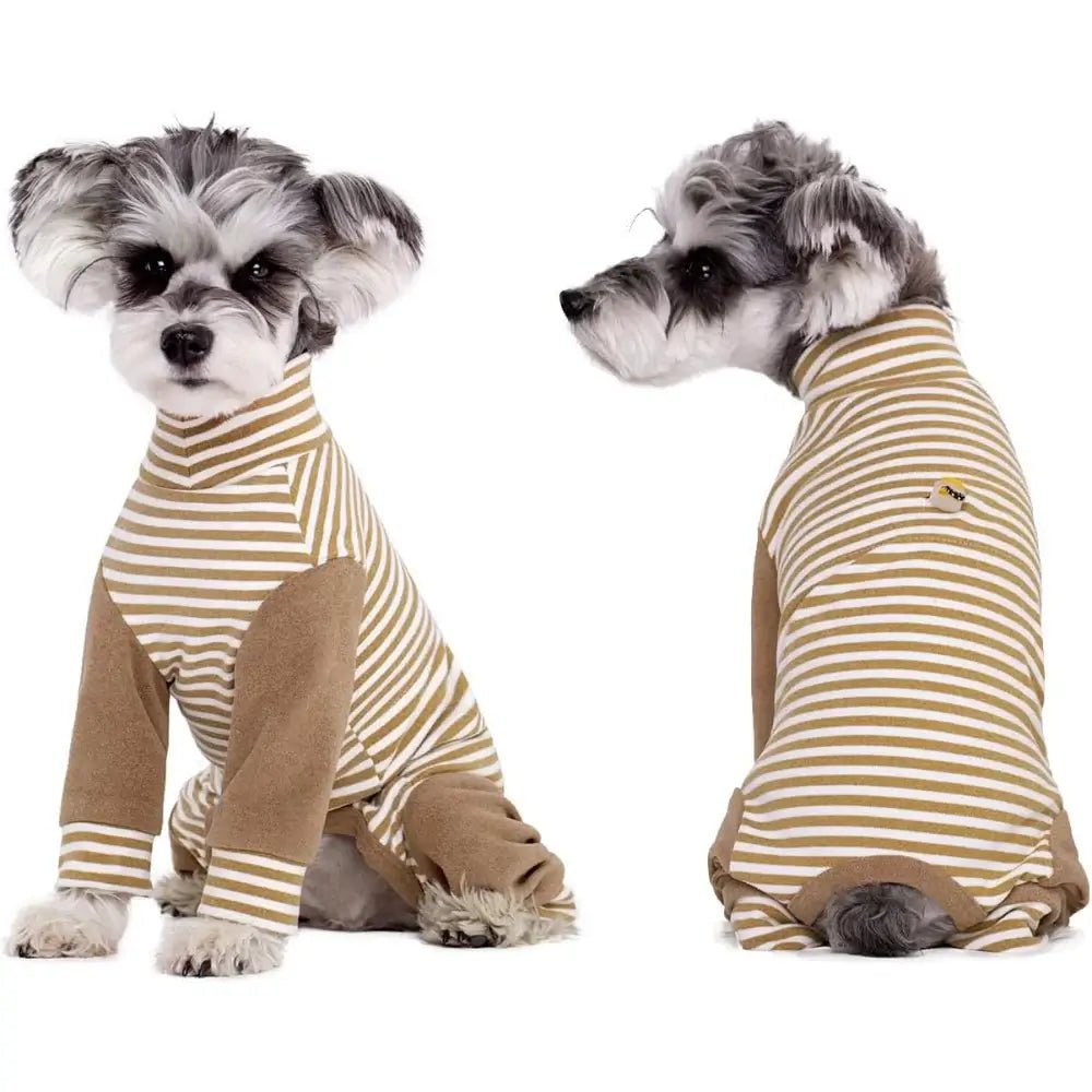Honden Herstelpak Lange Mouwen Gestreept Pyjama-Stijl 5