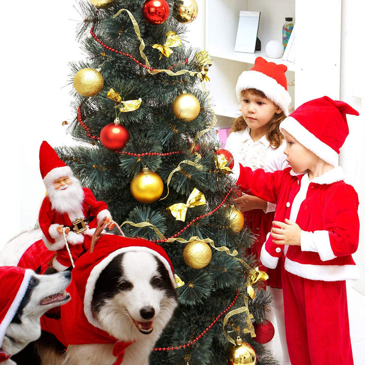 Honden Kostuum voor Kerstman Feestelijk 2