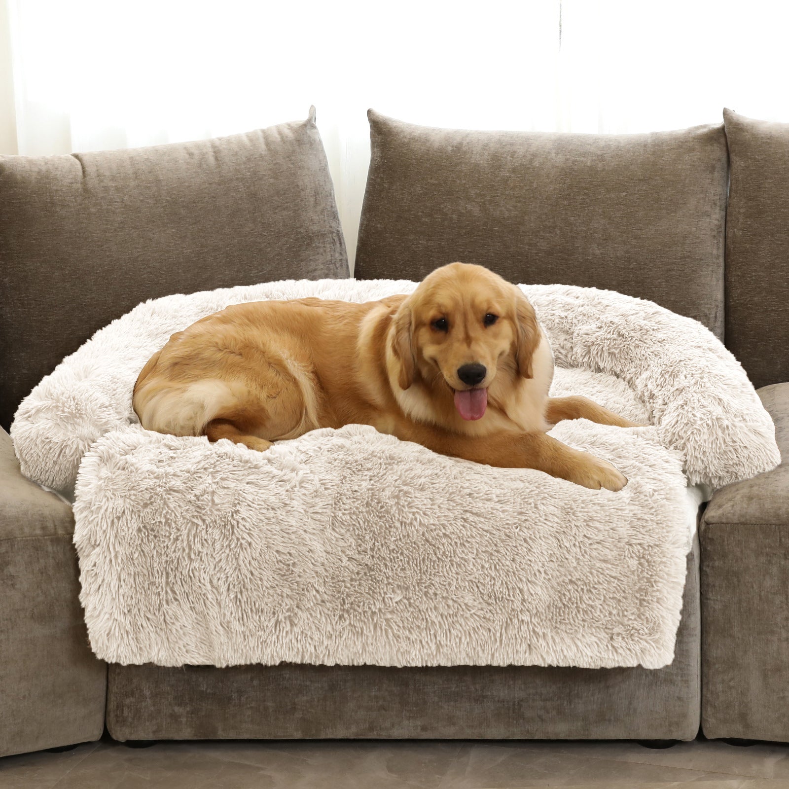 Hondenbed Imitatiebont Comfortabel en Ruim 2
