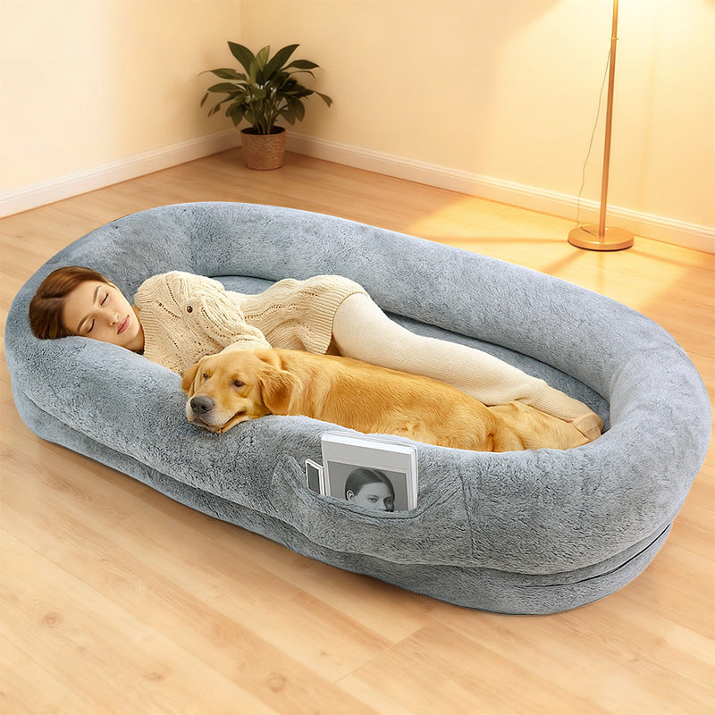 Hondenbed Pluche Ondersteunend Ovaal 3