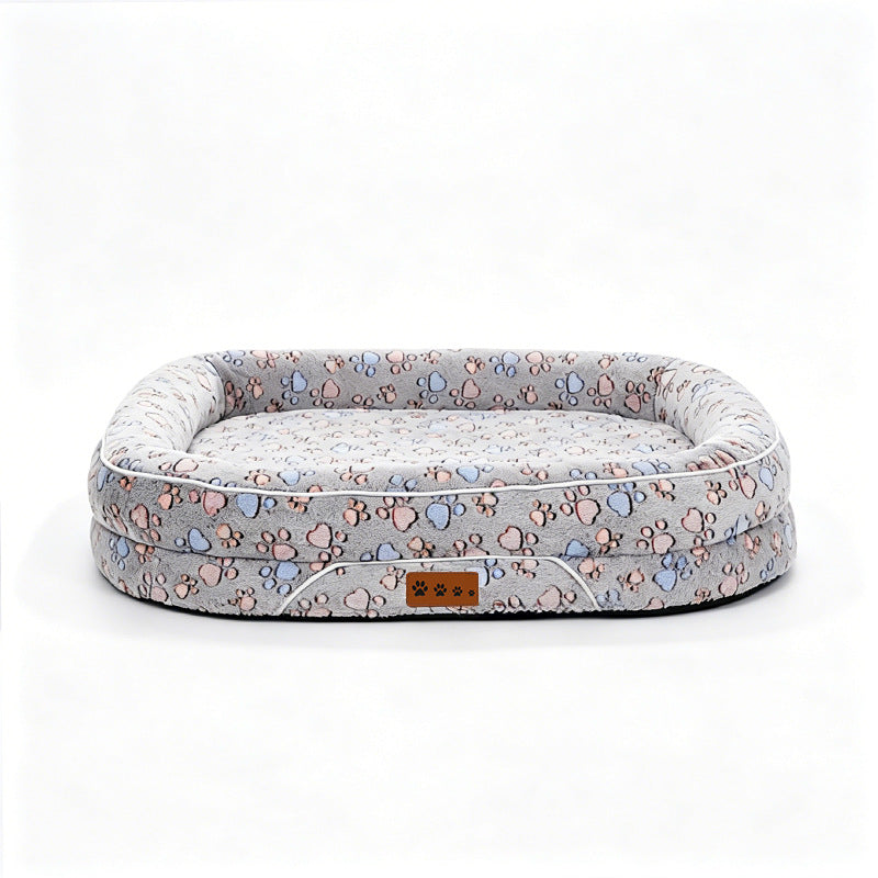 Hondenmand Pluche Met Hartmotief Comfortabel En Stijlvol 2